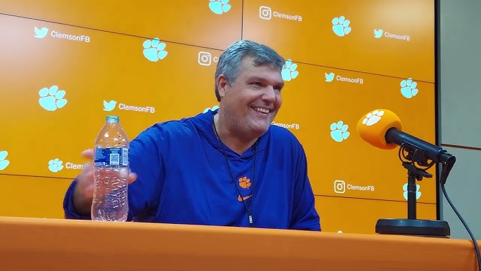 Matt Luke Meets Media for First Time as New OL Coach at Clemson - YouTube