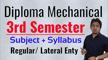 3rd semester syllabus diploma mechanical engineering, mechanical diploma third semester syllabus