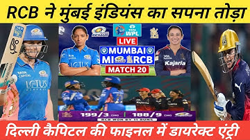 WPL 2025 Mumbai Indians vs Royal Challangers Bangluru Women 20th Match Full Highlights | RCBW vs MIW