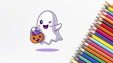 How To Draw Boo With Ghosts