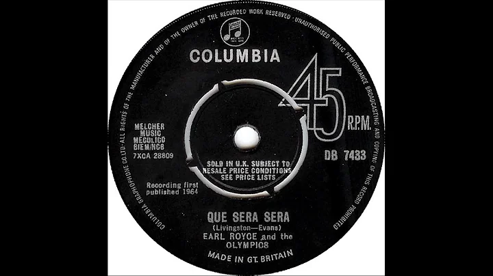 Earl Royce And The Olympics - Que Sera Sera (Doris...