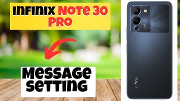Message setting infinix Note 30 Pro || How to set message settings || How to use message