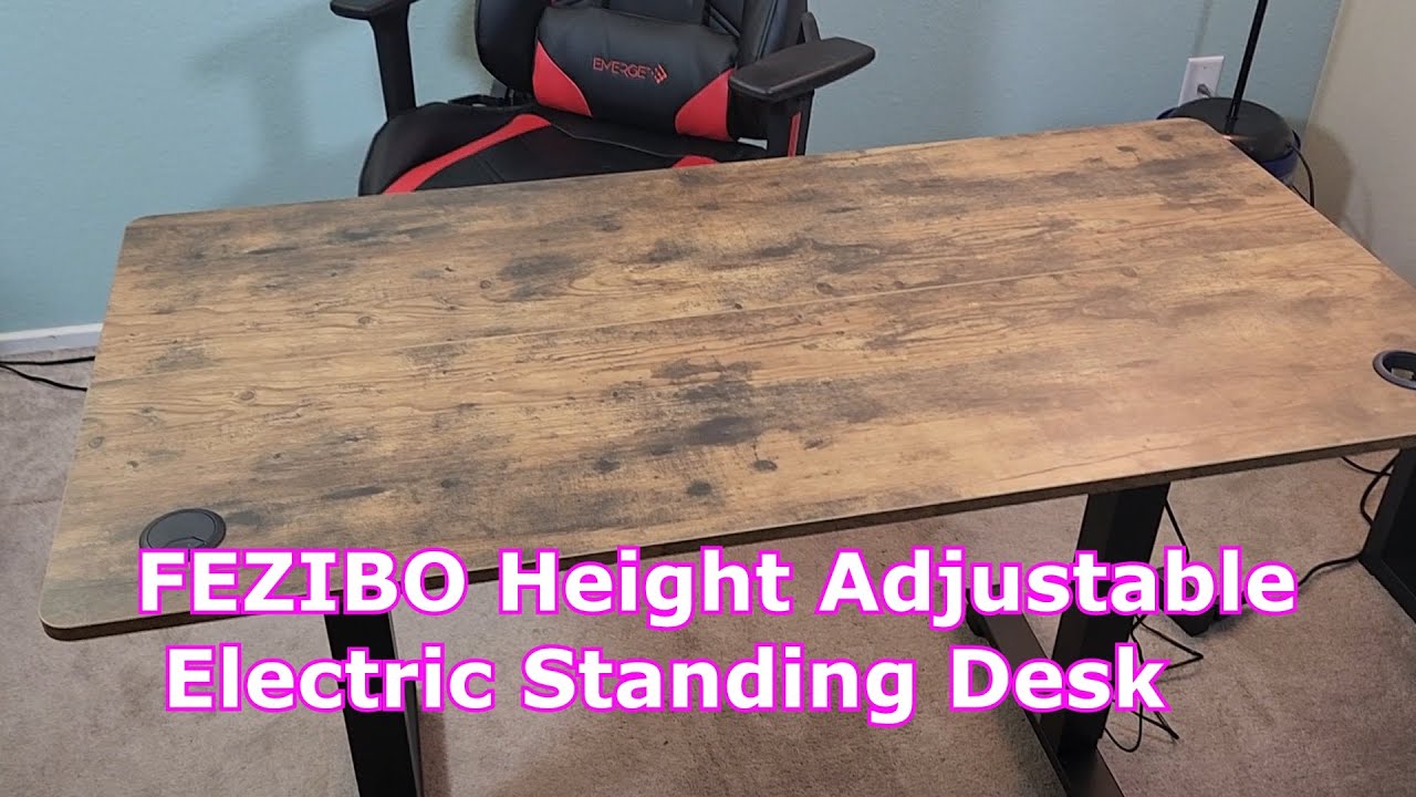 FEZIBO Height Adjustable Electric Standing Desk YouTube FEZIBO Height Adjustable Electric Standing Desk YouTube