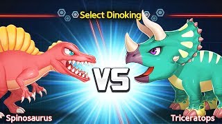 DINOKING #2 - Dino Battle: Spinosaurus Vs Triceratops | Eftsei Gaming screenshot 5