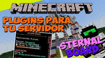 PLUGINS para tu SERVIDOR de Minecraft - STERNALBOARD (Scoreboard Animada!)