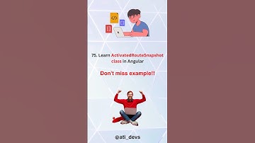 What is  ActivatedRouteSnapshot class in Angular? #shorts #angular #interview