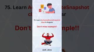 What is  ActivatedRouteSnapshot class in Angular? #shorts #angular #interview What Is Validators Class In Angular Shorts Angular Interview