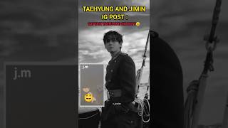 Taehyung and jimin new post on ig #bts #v #taehyung #jimin #parkjimin #shorts #youtubeshorts