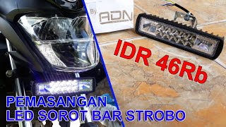 Lampu CREE 6 led panjang bagus putih sorot ivm iner variasi motor kudus