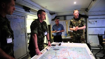 Nordic battle group exercises at Kilworth Camp