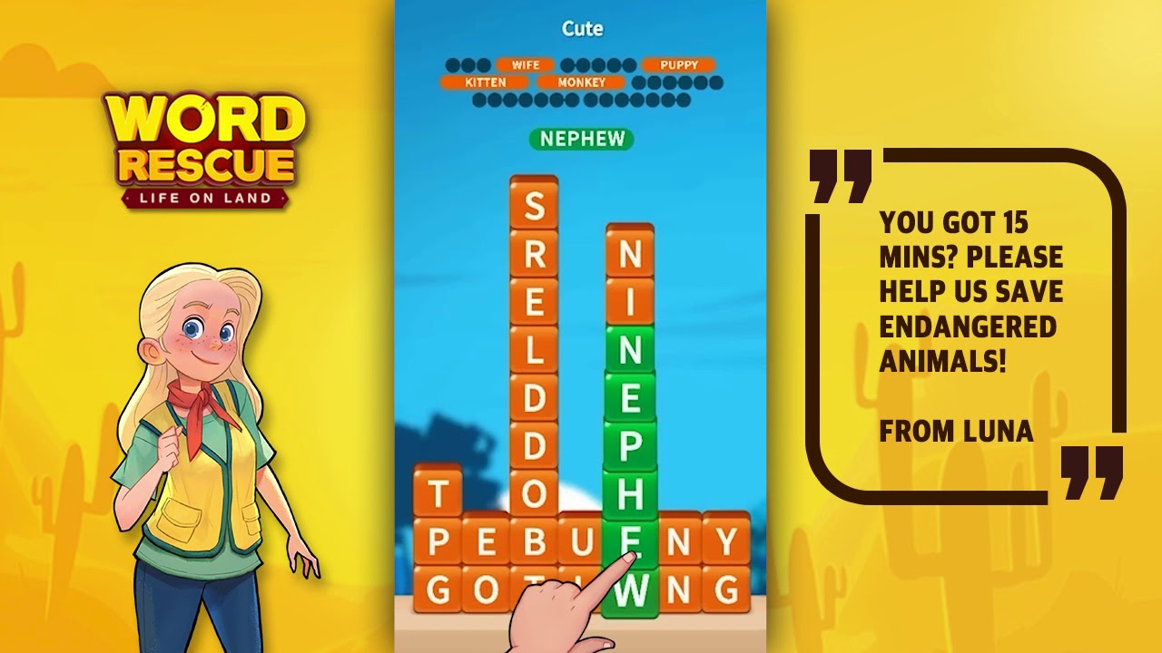 Word rescue: adventure puzzle mission - YouTube