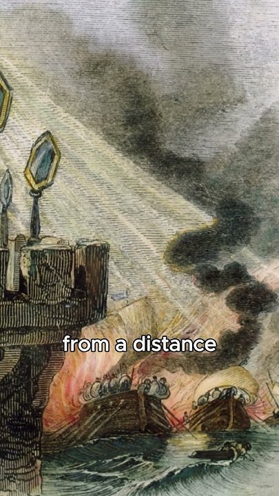 How Archimedes Used Sunlight to Burn Enemy Ships!😳🤯 #history #facts # ...