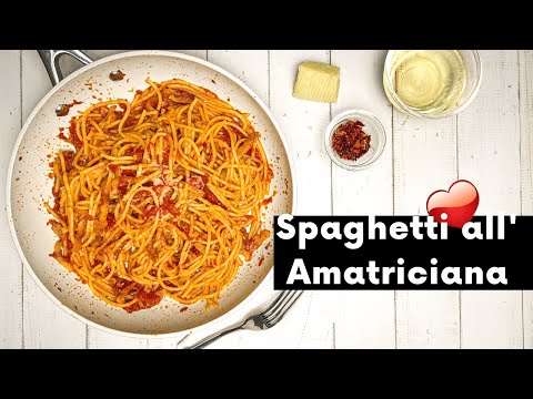 ​​Spaghetti all'Amatriciana | Pasta Amatriciana | Italian Pasta