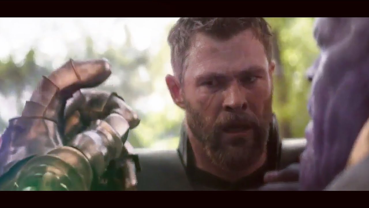 Avengers Infinity War Thor Vs Thanos Snap Scene End Battle Hd Youtube