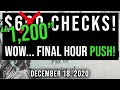 (BREAKING NEWS! $1200 PUSH IN FINAL HOUR!) SECOND STIMULUS CHECK UPDATE & STIMULUS PACKAGE 12/18/20