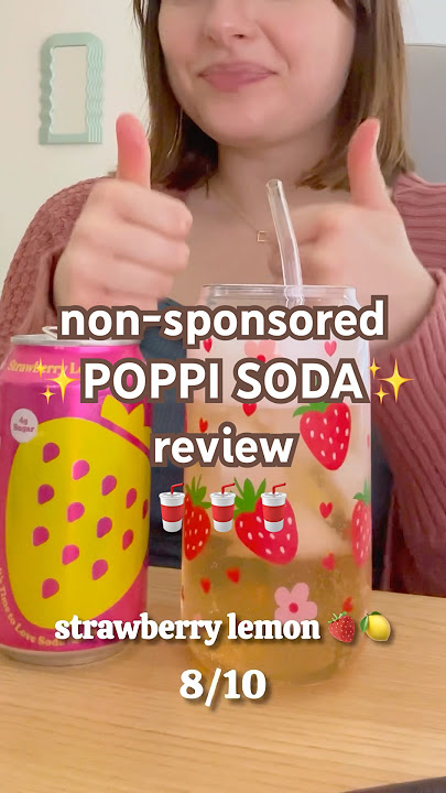 honest poppi soda review!🥤✨ #poppi #soda #honestreview #review  #ranking