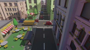 Low Poly City Assets - Showcase