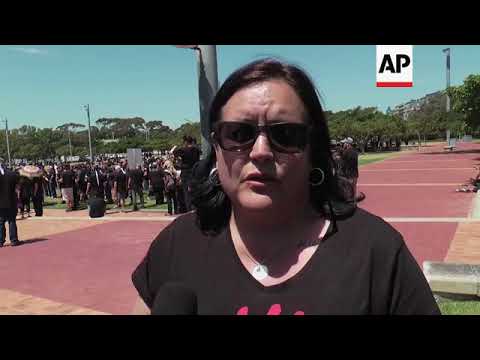 Black Monday protest over murders of white farmers in South Africa