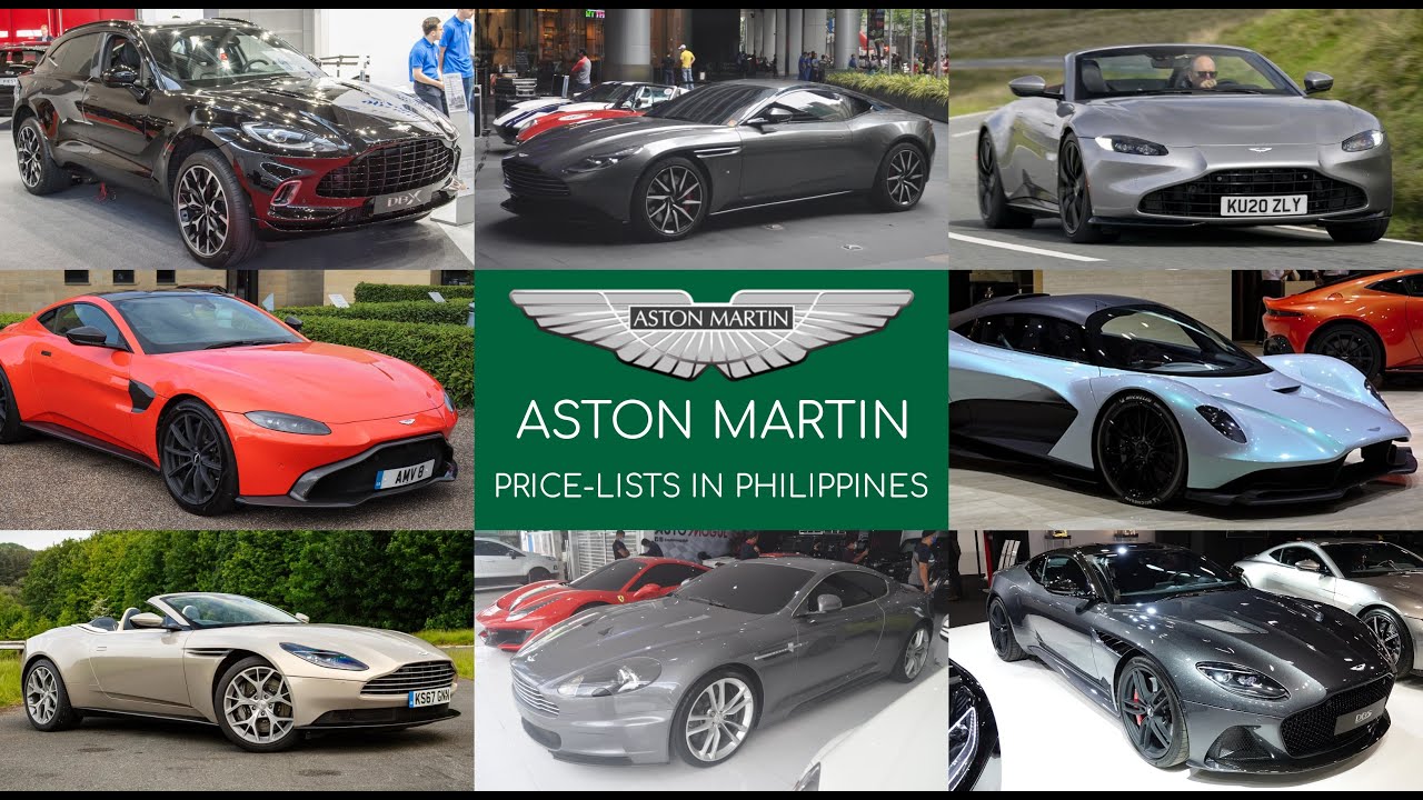 Aston Martin Cars Pricelists in the Philippines 2021 YouTube