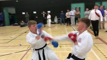 GKR Karate Kieran Duncan Kumite Black Belt Jnr 29 09 2019