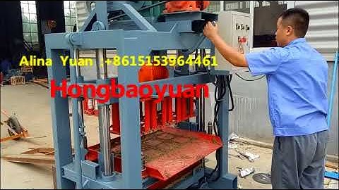QTJ4 40 different hollow blocks size making machine