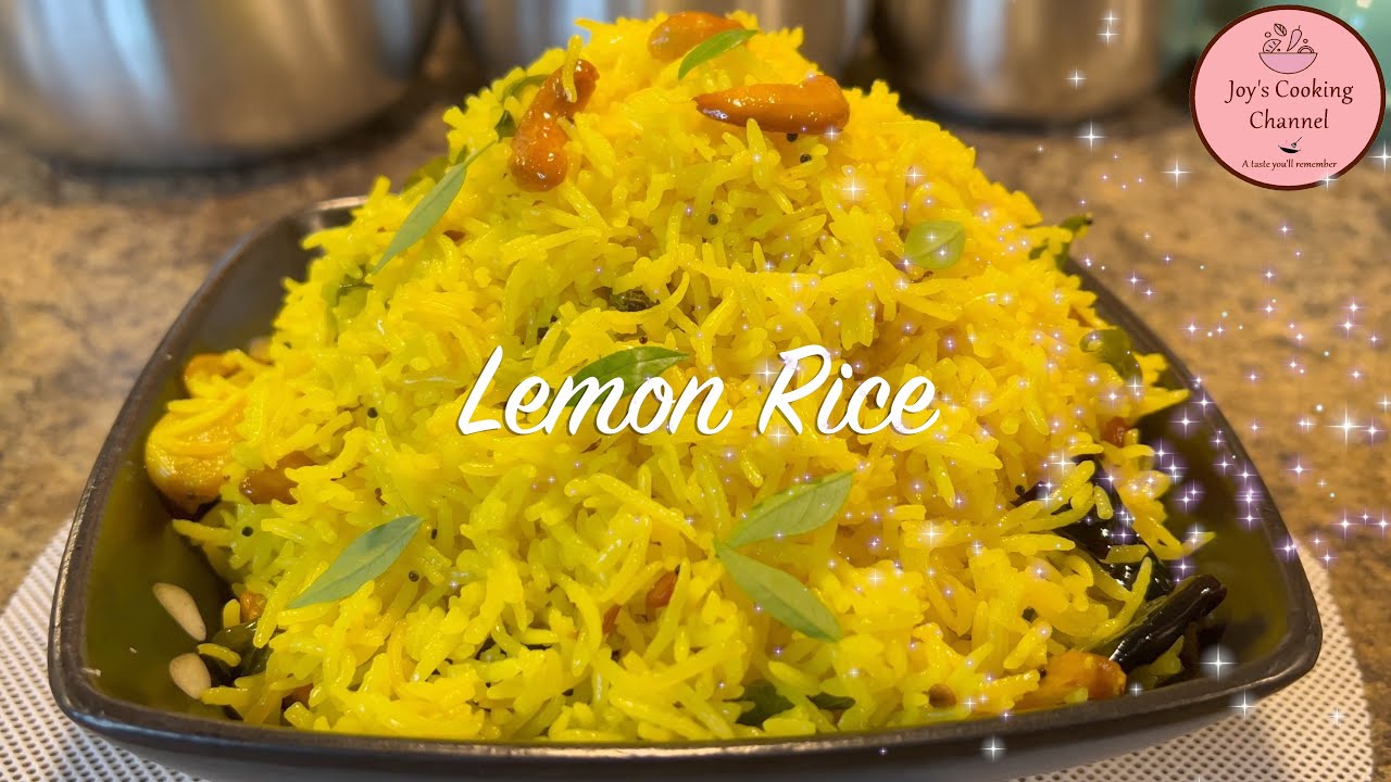 Lemon Rice Recipe in Tamil / South Indian Lemon Rice / எலுமிச்சை சாதம் ...