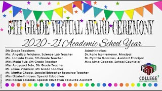 Drs. Reed & Mock Elementary 5th grade Virtual Awards 2020-21