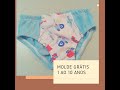 Cueca infantil (Molde Grátis- Free Pattern 1 ao 10 anos)