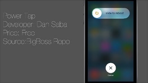 Power Tap: Add Useful options to the power off slider on iOS 7