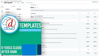 D-Tools Cloud After Dark - Templates