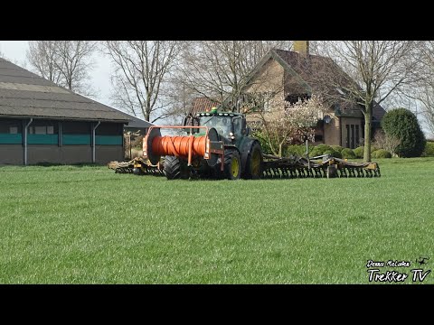 Injecting slurry 2020 | John Deere 6170R + Tjalma | Sleepslang bemesten | Dekker Putten | Zeewolde
