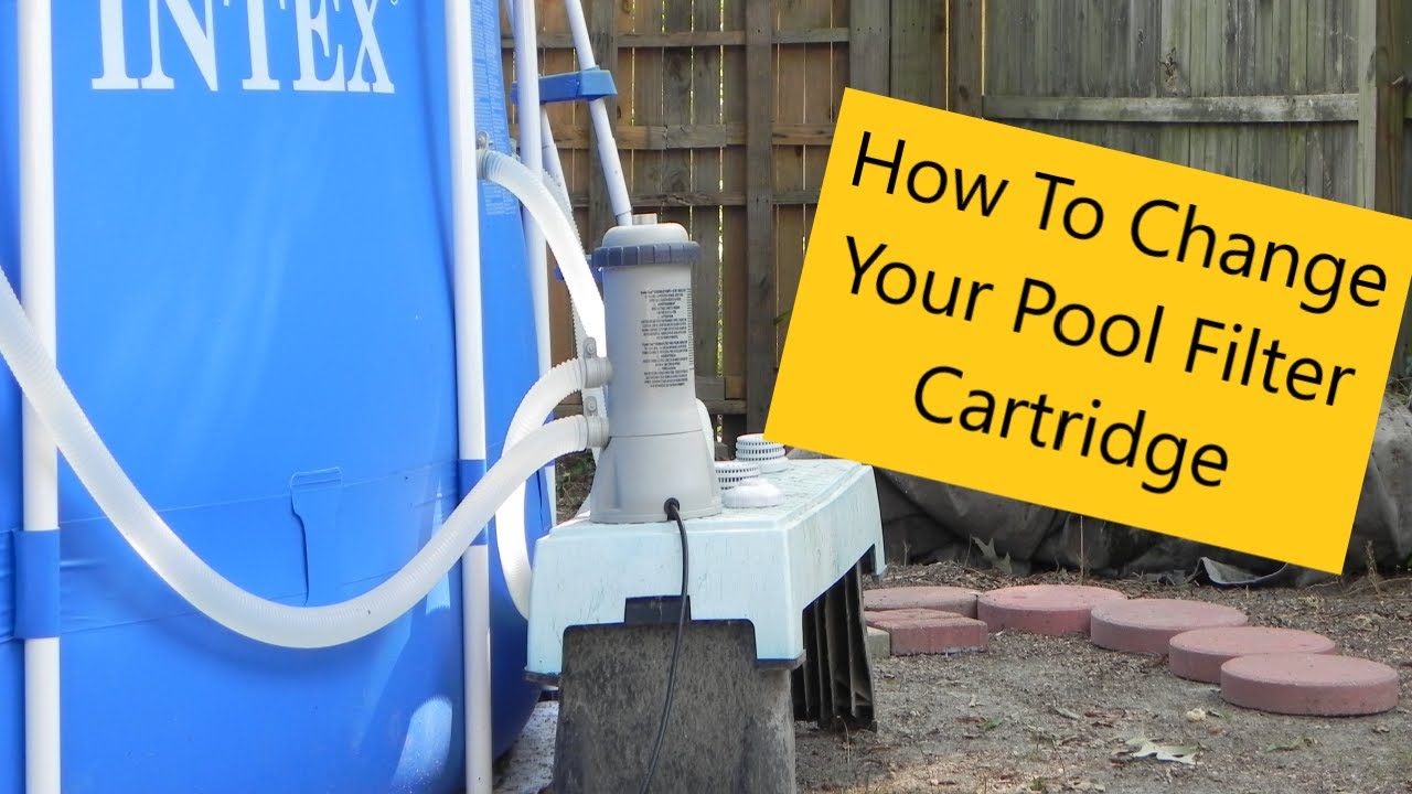 How To Change The Filter Cartridge Intex Krystal Clear Pump - YouTube