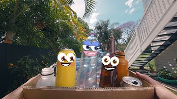 Set your containers free 6". Bin | Containers for Change QLD