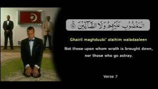 Al-Fatihah - Repeated 9 Times for Easy Learning - said by Min. Louis Farrakhan. Arabic to English