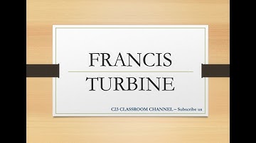 Francis Turbine Tutorial 01 - Velocity triangle, whirl velocity, blade angle and turbine efficiency