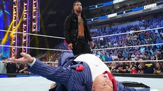 Jey Uso Attacks Paul Heyman And Solo Oa At Smackdown 14Th July 2023