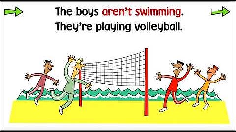 PRESENT CONTINUOUS POSITIVE AND NEGATIVE