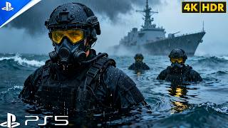 (PS5) U.S. Navy Task Force Oil Rig Stealth Mission | Ultra Realistic Gameplay [4K60FPS] Call of Duty