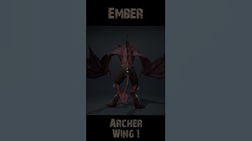 Ember Archer Wing1 360 #character #rogerkint #3d #animation #gaming #unity #unreal #ember