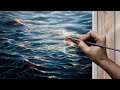 Quick and Easy Way to Paint Waves | Simple Step by Step Painting Tutorial