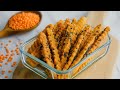 Easy Protein Snack! Crispy Lentil Sticks That Beat Chips! Quick & Delicious!
