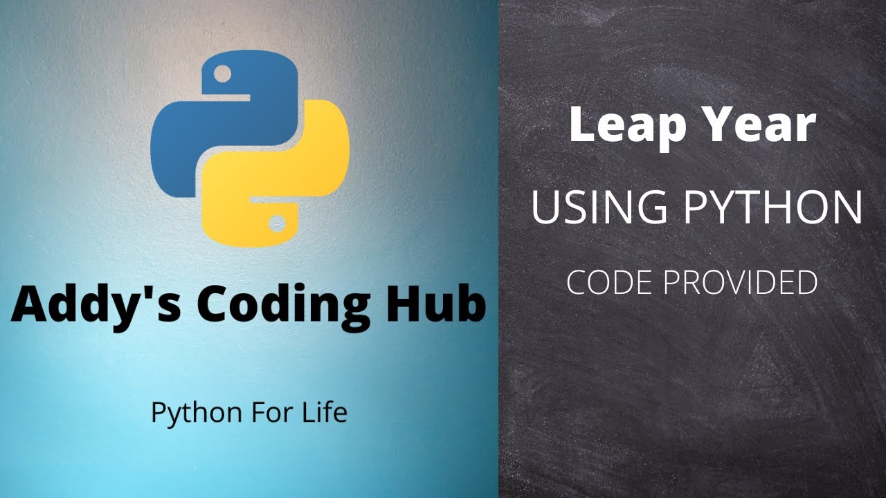 Python code to check leap year | Leap year Programme | Python | Hindi ...