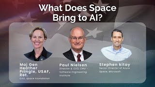 What Does Space Bring to AI
Maj Gen (Ret) Heather Pringle, of the Space Foundation, is joined by Paul Nielson, Director & CEO of Carnegie Mellon Universitys Software Engineering Institute and Stephen Kitay, Senior Director of Microsofts Azure Space. What Does Space Bring to AI