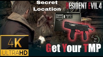 Resident Evil 4 Remake - SECRET WEAPON TMP Location (4k 60FPS)