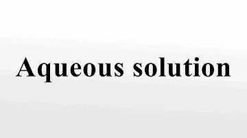 Aqueous solution