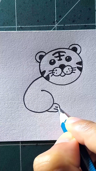 easy tiger drawing