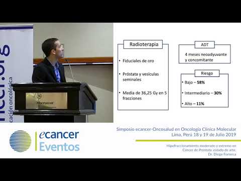 hipofraccionamiento moderado de cáncer de próstata