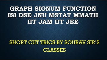 GRAPH SIGNUM FUNCTION ISI DSE JNU MSTAT MMATH IIT JAM IIT JEE