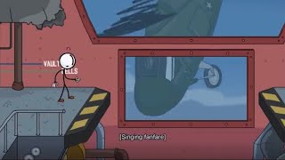 Everytime Charles crashes the helicopter (Henry Stickman)