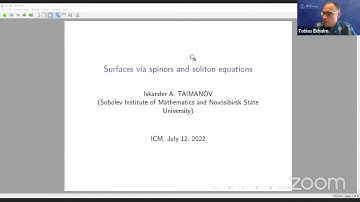 Iskander Taimanov: Surfaces via spinors and soliton equations